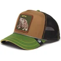 trucker-cap-braun-schwarz-und-krotegrun-battle-rash-zits-and-pimple-insert-coin-vol2-the-farm-von-goorin-bros