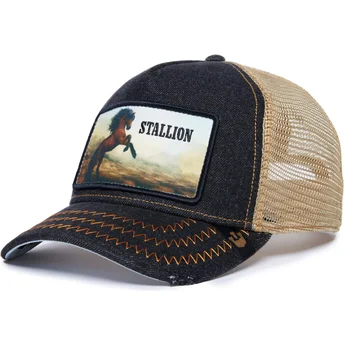 Mützen gebogen schwarz snapback Stallion Model No. 5741110N Rodeo The Farm Goorin Bros.