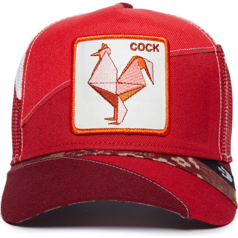 trucker-cap-rot-hahn-cock-courage-farmigami-the-farm-von-goorin-bros trucker-cap-rot-hahn-cock-courage-farmigami-the-farm-von-goorin-bros