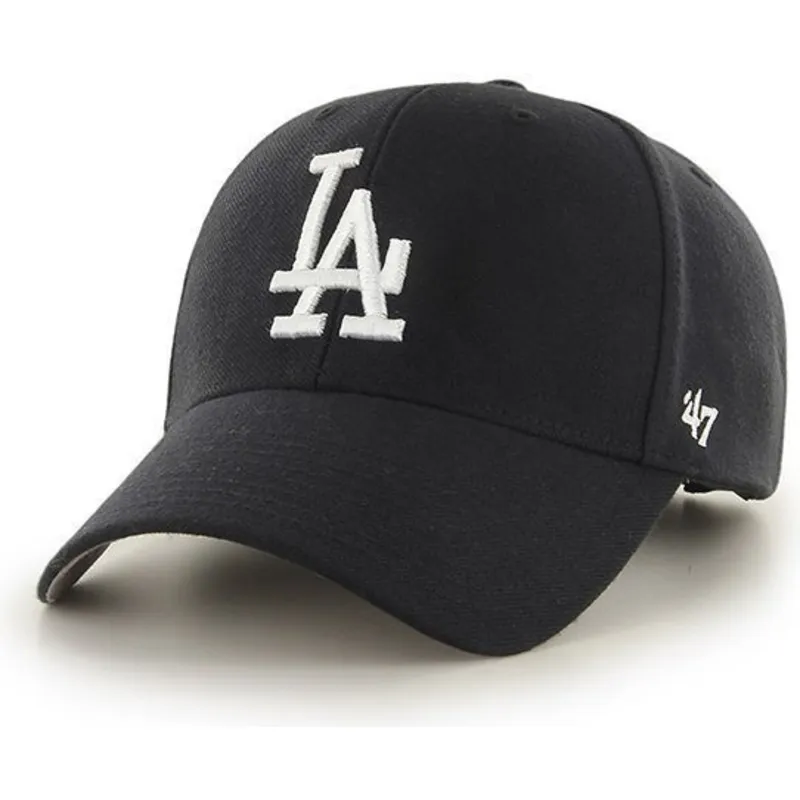 schwarze-gebogene-kappe-der-los-angeles-dodgers-mlb-von-47-brand
