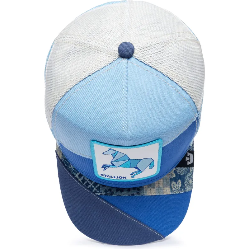 trucker-cap-blau-pferd-stallion-self-reliant-farmigami-the-farm-von-goorin-bros trucker-cap-blau-pferd-stallion-self-reliant-farmigami-the-farm-von-goorin-bros