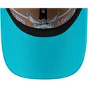 braune-und-blaue-verstellbare-curved-cap-9twenty-draft-2024-der-charlotte-hornets-nba-von-new-era