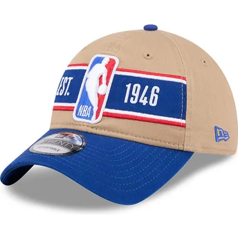 Mützen gebogen braun verstellbares band 9TWENTY Draft 2024 der NBA von New Era