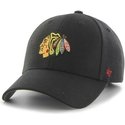 47-brand-curved-brim-chicago-blackhawks-nhl-black-cap