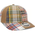 casquette-courbee-marron-ajustable-9fifty-retro-crown-relaxed-heritage-fit-new-era-x-original-madras-trading-company