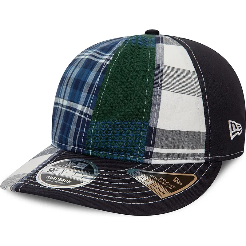 blaue-gebogene-verstellbare-kappe-9fifty-retro-crown-relaxed-heritage-fit-von-new-era-x-original-madras-trading-company blaue-gebogene-verstellbare-kappe-9fifty-retro-crown-relaxed-heritage-fit-von-new-era-x-original-madras-trading-company