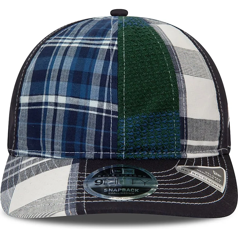 blaue-gebogene-verstellbare-kappe-9fifty-retro-crown-relaxed-heritage-fit-von-new-era-x-original-madras-trading-company blaue-gebogene-verstellbare-kappe-9fifty-retro-crown-relaxed-heritage-fit-von-new-era-x-original-madras-trading-company