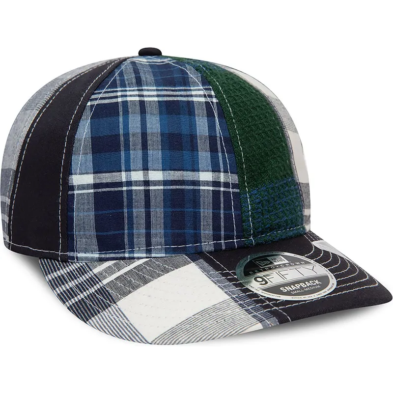 blaue-gebogene-verstellbare-kappe-9fifty-retro-crown-relaxed-heritage-fit-von-new-era-x-original-madras-trading-company blaue-gebogene-verstellbare-kappe-9fifty-retro-crown-relaxed-heritage-fit-von-new-era-x-original-madras-trading-company
