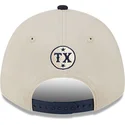 beige-und-marineblaue-gebogene-kappe-snapback-all-star-game-9forty-stretch-snap-fan-pack-von-mlb-von-new-era
