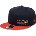 casquette-plate-bleue-marine-et-orange-snapback-9fifty-essential-red-bull-racing-formula-1-new-era