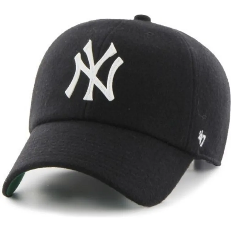 mutzen-gebogen-schwarz-verstellbares-band-cinta-de-piel-der-new-york-yankees-mlb-von-47-brand mutzen-gebogen-schwarz-verstellbares-band-cinta-de-piel-der-new-york-yankees-mlb-von-47-brand