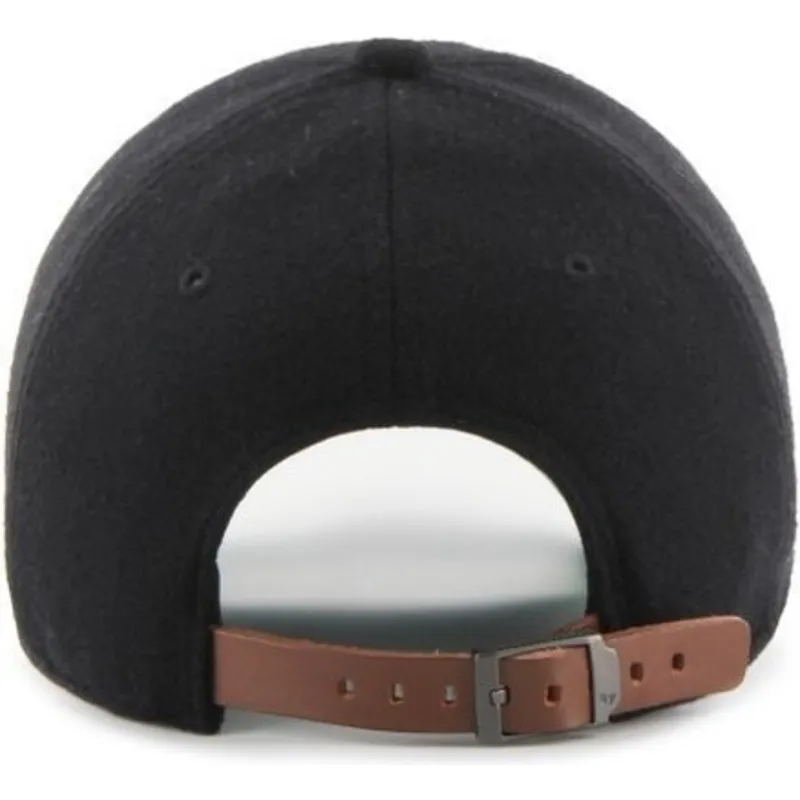 mutzen-gebogen-schwarz-verstellbares-band-cinta-de-piel-der-new-york-yankees-mlb-von-47-brand mutzen-gebogen-schwarz-verstellbares-band-cinta-de-piel-der-new-york-yankees-mlb-von-47-brand