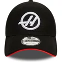 casquette-courbee-noire-snapback-9forty-side-patch-haas-f1-team-formula-1-new-era