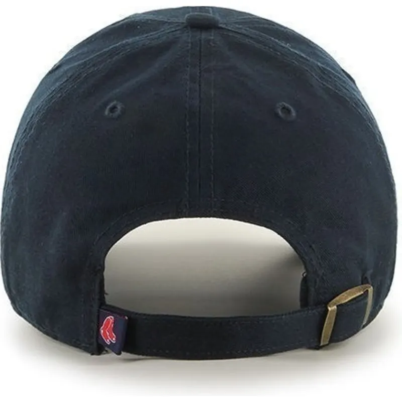 gebogene-marineblaue-kappe-von-boston-red-sox-mlb-clean-up-von-47-brand
