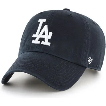 Mützen gebogen schwarz verstellbares band der Los Angeles Dodgers MLB von 47 Brand