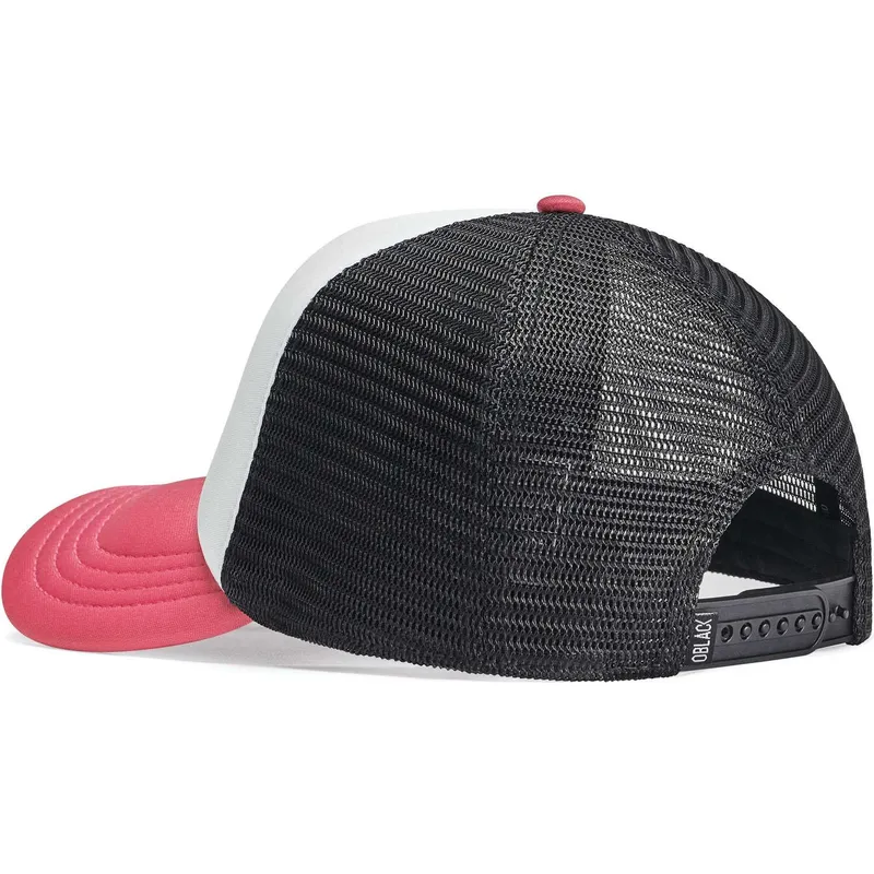 trucker-cap-weiss-schwarz-und-rosa-classic-von-oblack trucker-cap-weiss-schwarz-und-rosa-classic-von-oblack