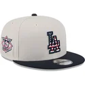 beige-und-marineblaue-flache-snapback-kappe-9fifty-4th-of-july-der-los-angeles-dodgers-mlb-von-new-era