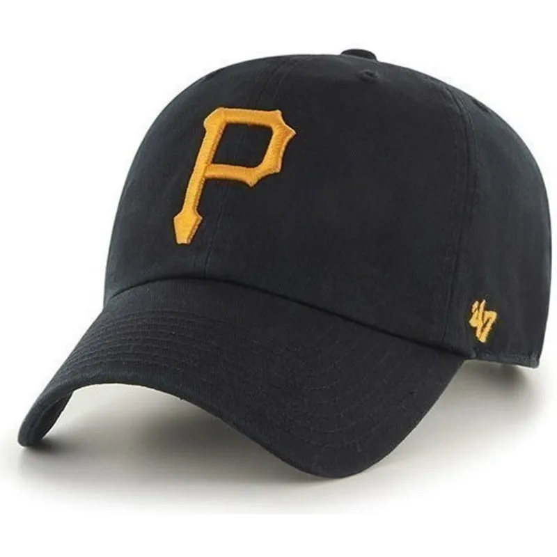 mutzen-gebogen-schwarz-verstellbares-band-der-pittsburgh-pirates-mlb-von-47-brand