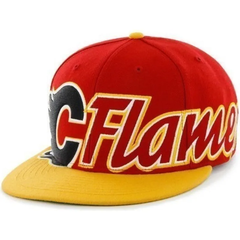 mutzen-flach-rot-snapback-de-letras-der-calgary-flames-nhl-von-47-brand