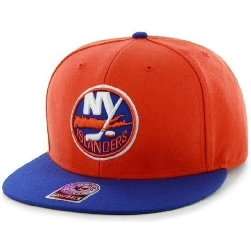 mutzen-flach-orange-snapback-der-new-york-islanders-nhl-von-47-brand mutzen-flach-orange-snapback-der-new-york-islanders-nhl-von-47-brand