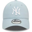mutzen-gebogen-blau-verstellbares-band-claro-9forty-league-essential-der-new-york-yankees-mlb-von-new-era