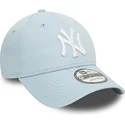 mutzen-gebogen-blau-verstellbares-band-claro-9forty-league-essential-der-new-york-yankees-mlb-von-new-era