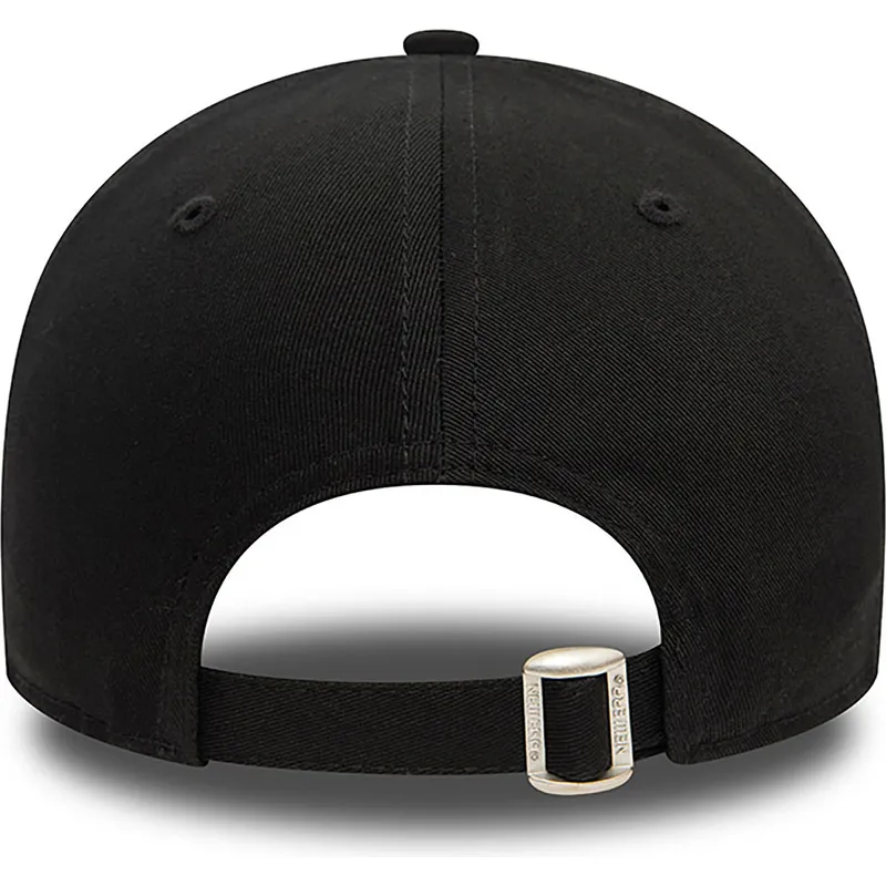 schwarze-verstellbare-curved-cap-mit-grunem-logo-9forty-league-essential-der-new-york-yankees-mlb-von-new-era