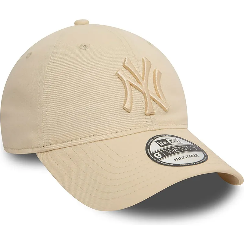 beige-verstellbare-curved-cap-mit-beigem-logo-9twenty-league-essential-der-new-york-yankees-mlb-von-new-era beige-verstellbare-curved-cap-mit-beigem-logo-9twenty-league-essential-der-new-york-yankees-mlb-von-new-era