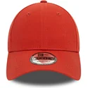 casquette-courbee-rouge-ajustable-9forty-essential-new-era