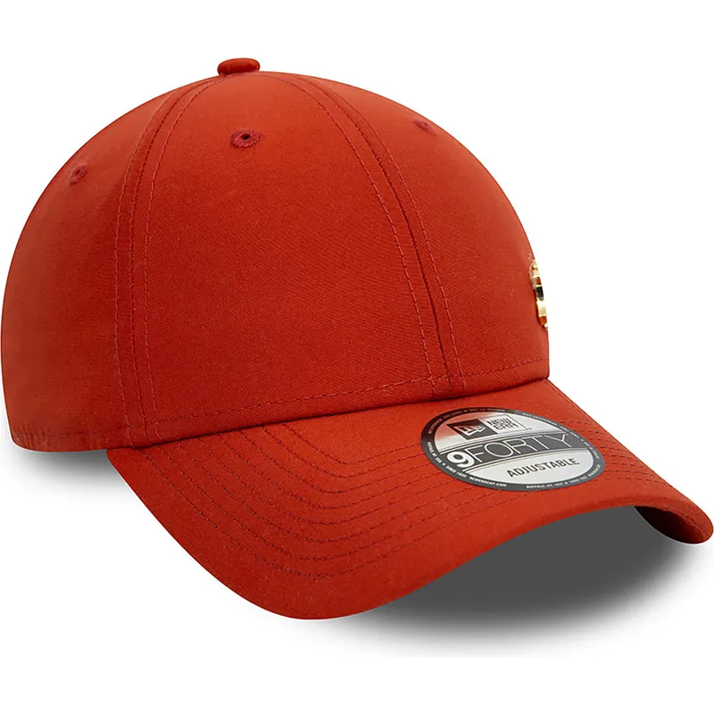 rote-verstellbare-curved-cap-mit-goldenem-logo-9forty-flawless-der-new-york-yankees-mlb-von-new-era rote-verstellbare-curved-cap-mit-goldenem-logo-9forty-flawless-der-new-york-yankees-mlb-von-new-era