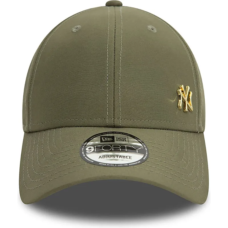 mutzen-gebogen-grun-verstellbares-band-dorado-9forty-flawless-der-new-york-yankees-mlb-von-new-era
