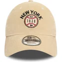 mutzen-gebogen-beige-verstellbares-band-the-empire-state-9twenty-cord-der-new-york-ciudades-y-playas-von-new-era