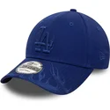 mutzen-gebogen-blau-verstellbares-band-9forty-flame-der-los-angeles-dodgers-mlb-von-new-era
