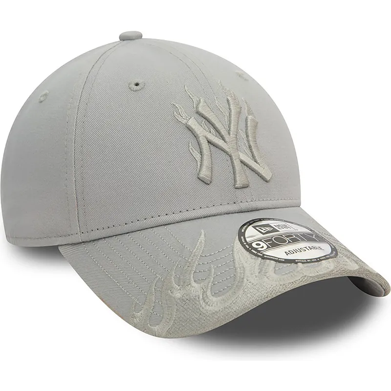 mutzen-gebogen-grau-verstellbares-band-9forty-flame-der-new-york-yankees-mlb-von-new-era