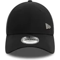 casquette-courbee-noire-ajustable-9forty-pin-new-era