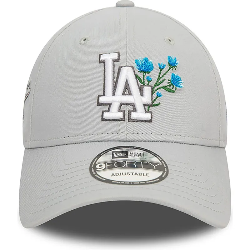 mutzen-gebogen-grau-verstellbares-band-9forty-flower-icon-der-los-angeles-dodgers-mlb-von-new-era