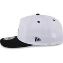 casquette-courbee-blanche-et-noire-snapback-golfer-chrome-logo-los-angeles-dodgers-mlb-new-era