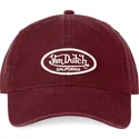 gebogene-verstellbare-weinrote-kappe-log-bur-von-von-dutch