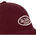 gebogene-verstellbare-weinrote-kappe-log-bur-von-von-dutch