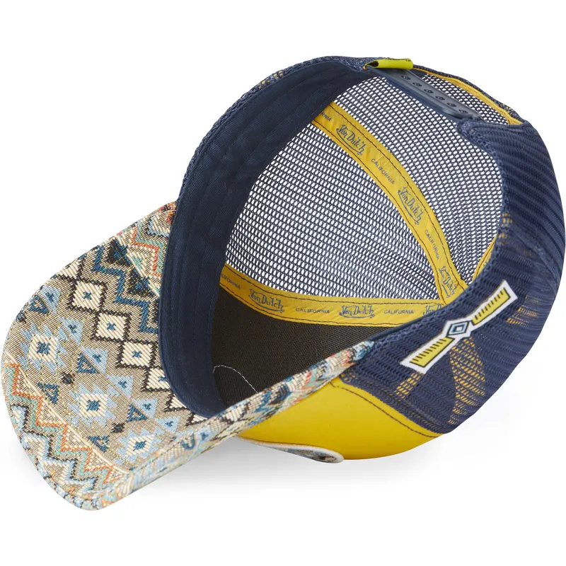 gelbe-und-marineblaue-trucker-kappe-eth02-von-von-dutch