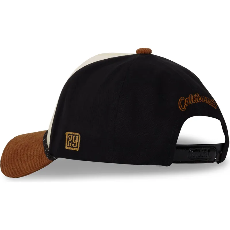 braune-und-schwarze-gebogene-snapback-kappe-vint01-von-von-dutch braune-und-schwarze-gebogene-snapback-kappe-vint01-von-von-dutch