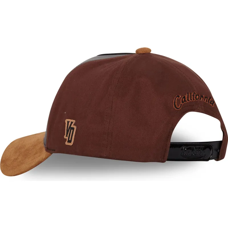 schwarze-und-braune-gebogene-snapback-kappe-vint03-von-von-dutch schwarze-und-braune-gebogene-snapback-kappe-vint03-von-von-dutch