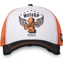 casquette-trucker-blanche-orange-et-noire-moto-ct-20-motogp-von-dutch