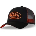 casquette-trucker-noire-et-orange-dom-o-von-dutch