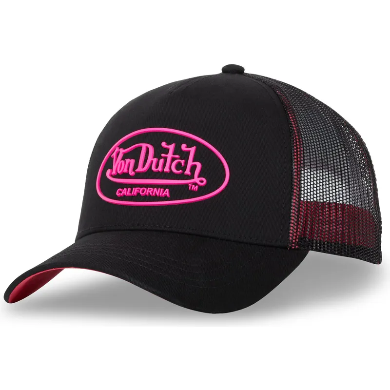 schwarze-und-rosa-trucker-kappe-dom-p-von-von-dutch schwarze-und-rosa-trucker-kappe-dom-p-von-von-dutch