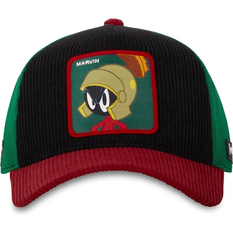 schwarze-grune-und-rote-trucker-kappe-marvin-der-marsmensch-loo10-mar-looney-tunes-von-capslab