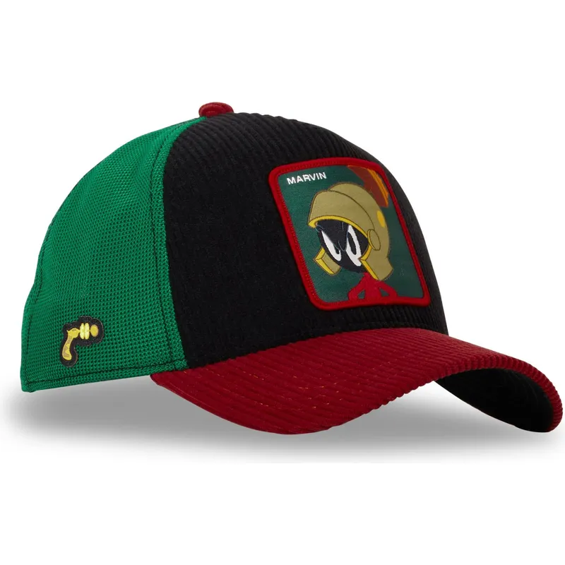 schwarze-grune-und-rote-trucker-kappe-marvin-der-marsmensch-loo10-mar-looney-tunes-von-capslab