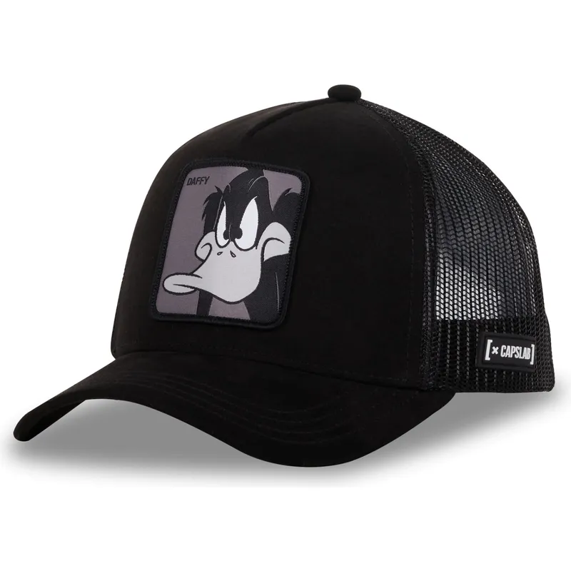 schwarze-trucker-cap-daffy-duck-loo10-duc-looney-tunes-von-capslab schwarze-trucker-cap-daffy-duck-loo10-duc-looney-tunes-von-capslab