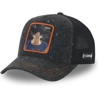 Mützen gebogen schwarz snapback Ultra Instinct DBS5 SIG Son Goku Dragon Ball von Capslab