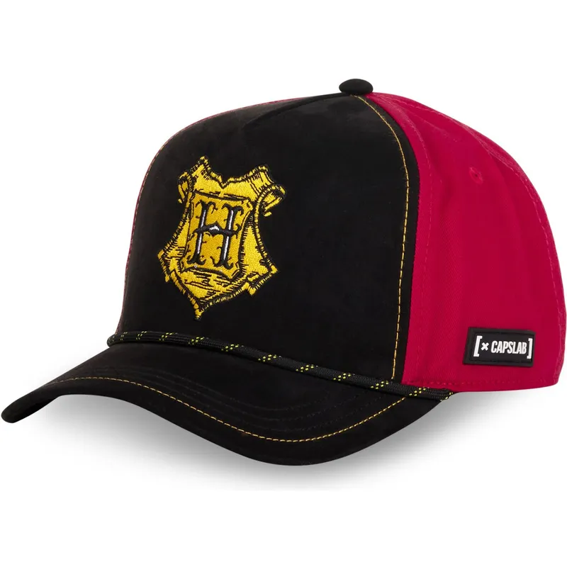 schwarze-und-rote-gebogene-kappe-hogwarts-pot2-harry-potter-von-capslab